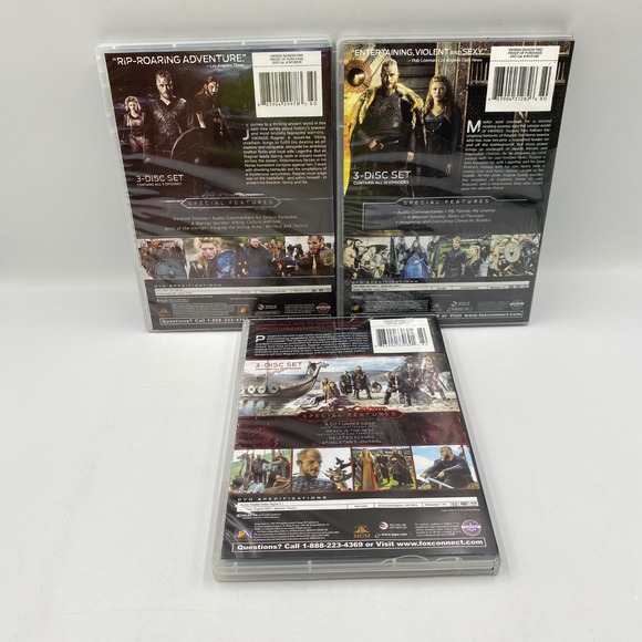 Vikings The Complete First Second Third Season DVD Box Set Seasons 1 2 3 - Picture 5 of 9